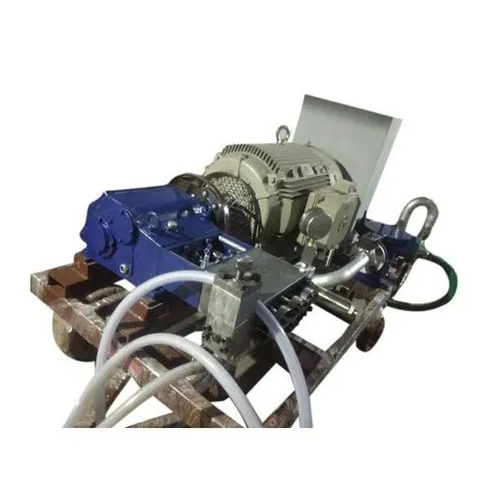 Stainless Steel Hydro Jetting Machine - Electric Powered | New Industrial Disinfecting Device, Blue Metal Finish