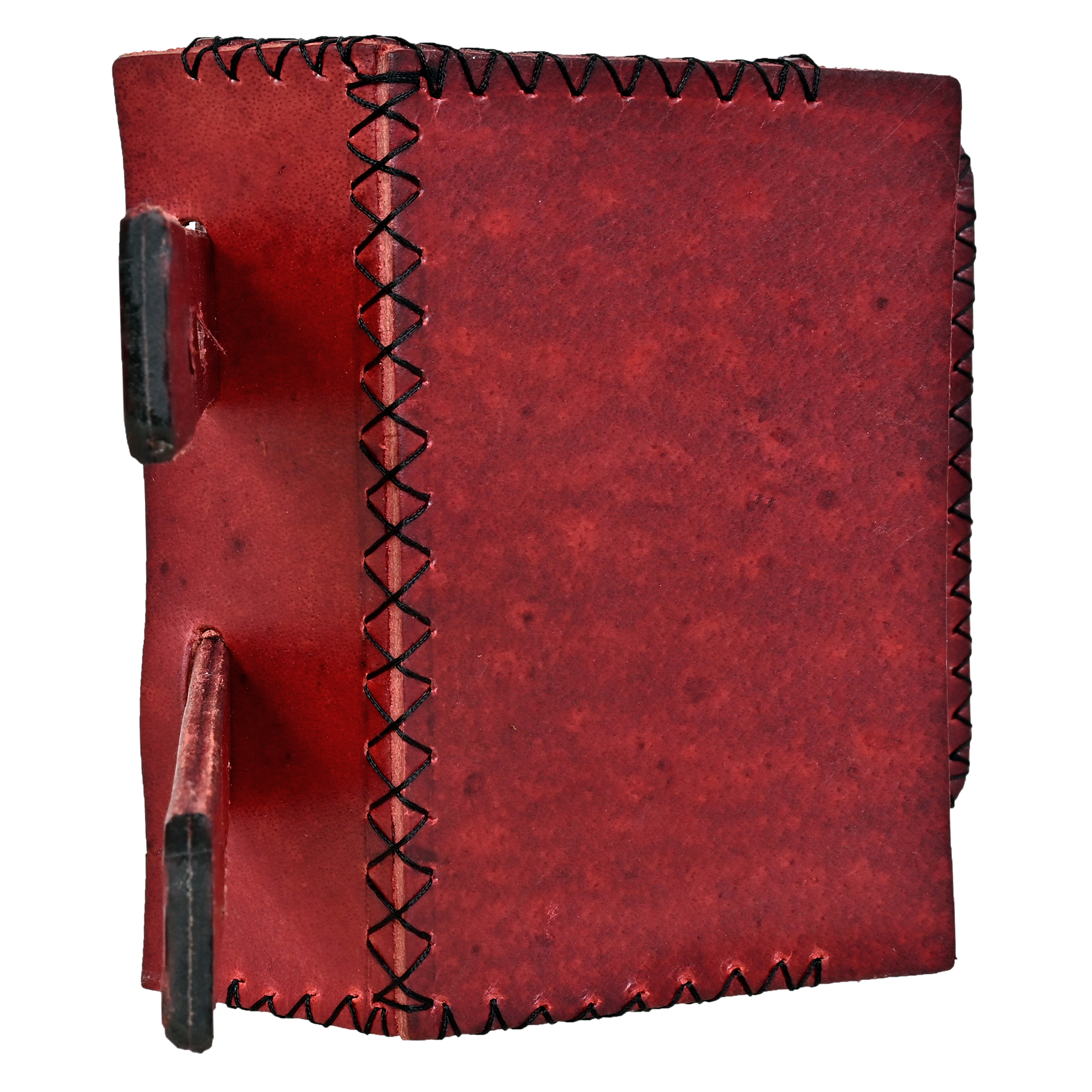 Flower Embedded Bird House For Sparrow Hand Made - Leather, Vegan Leather, Synthetic Leather, 16.5x16x2.6 Cm , Beautifully Handcrafted For Small Birds, Easy Wall-mounted Installation