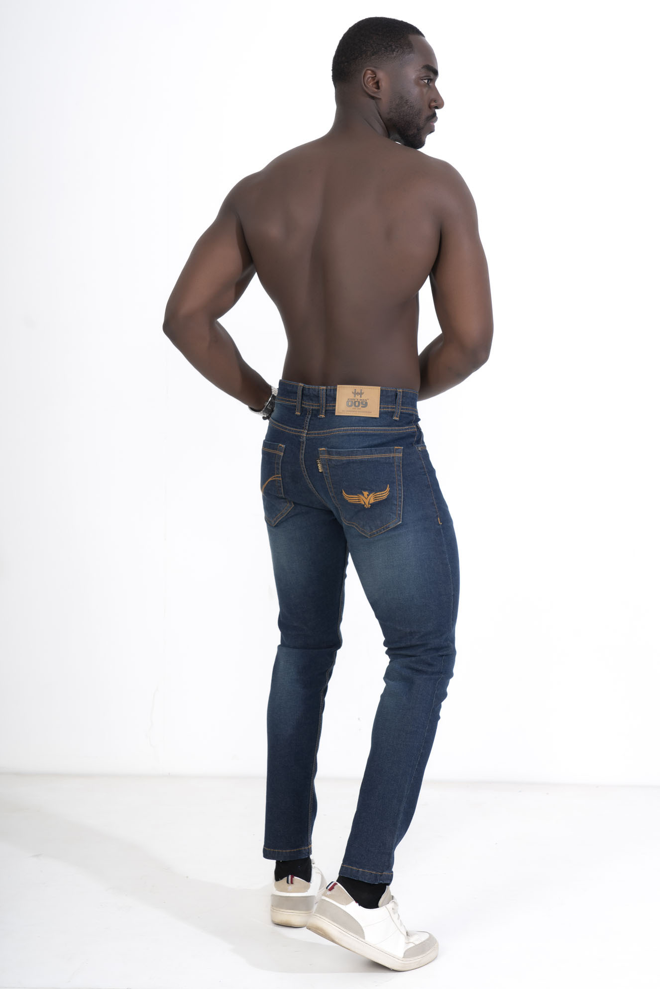 Men's Denim Jeans - 12.5 Ounce Cotton Fabric, Slim Fit Ankle Size 30/32/34/36 | Breathable, Non-fade, Non-toxic, Washable, All-season Wear