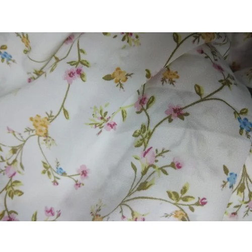 वॉशेबल प्रिंटेड क्रेप फैब्रिक