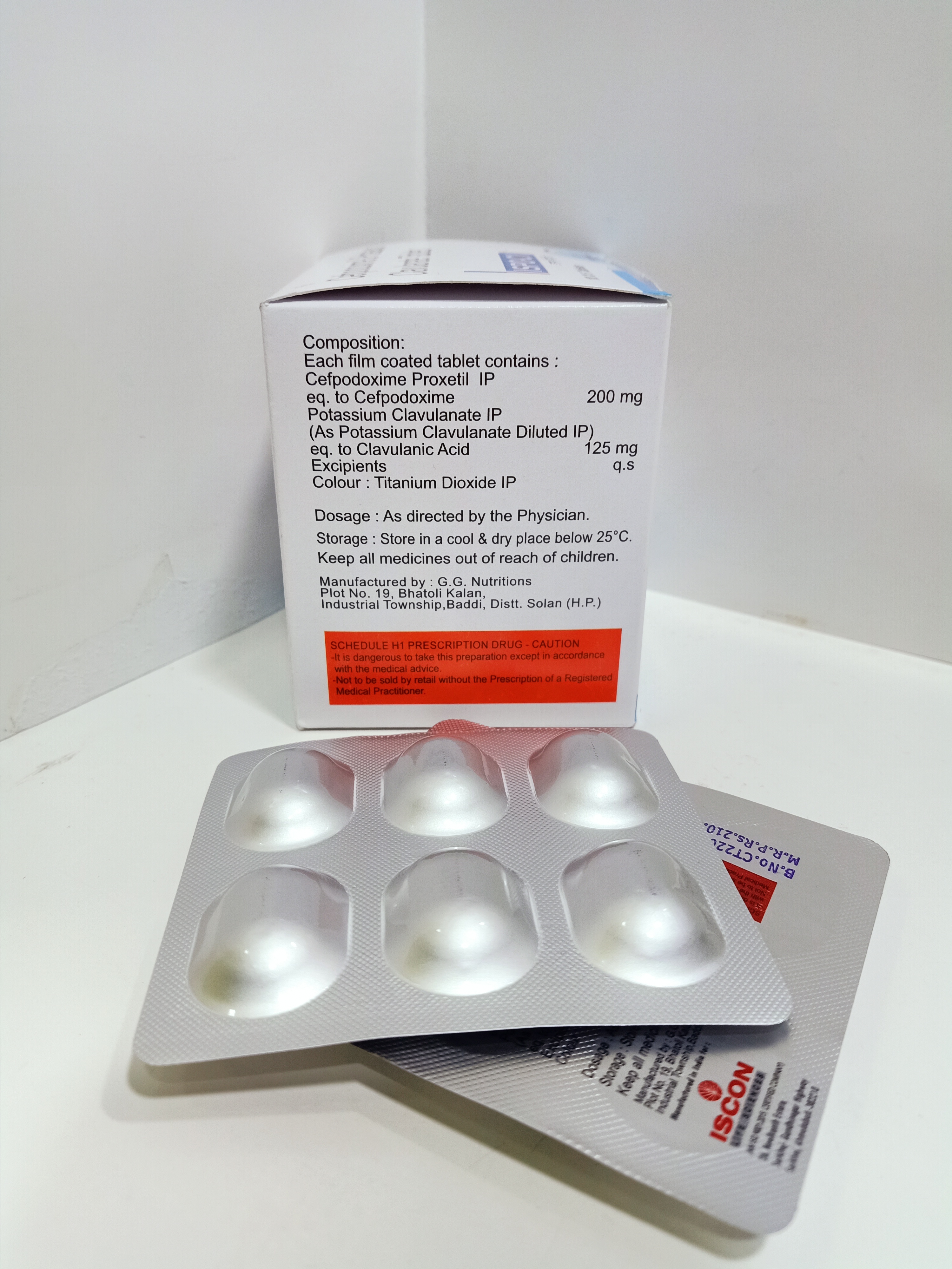 Cefpodoxime Clavulanate Tablets General Medicines