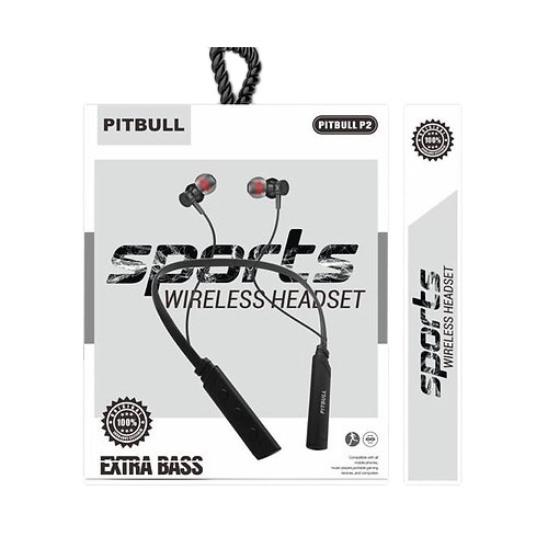 पिटबुल P2 ब्लूटूथ नेकबैंड बॉडी मटेरियल: प्लास्टिक