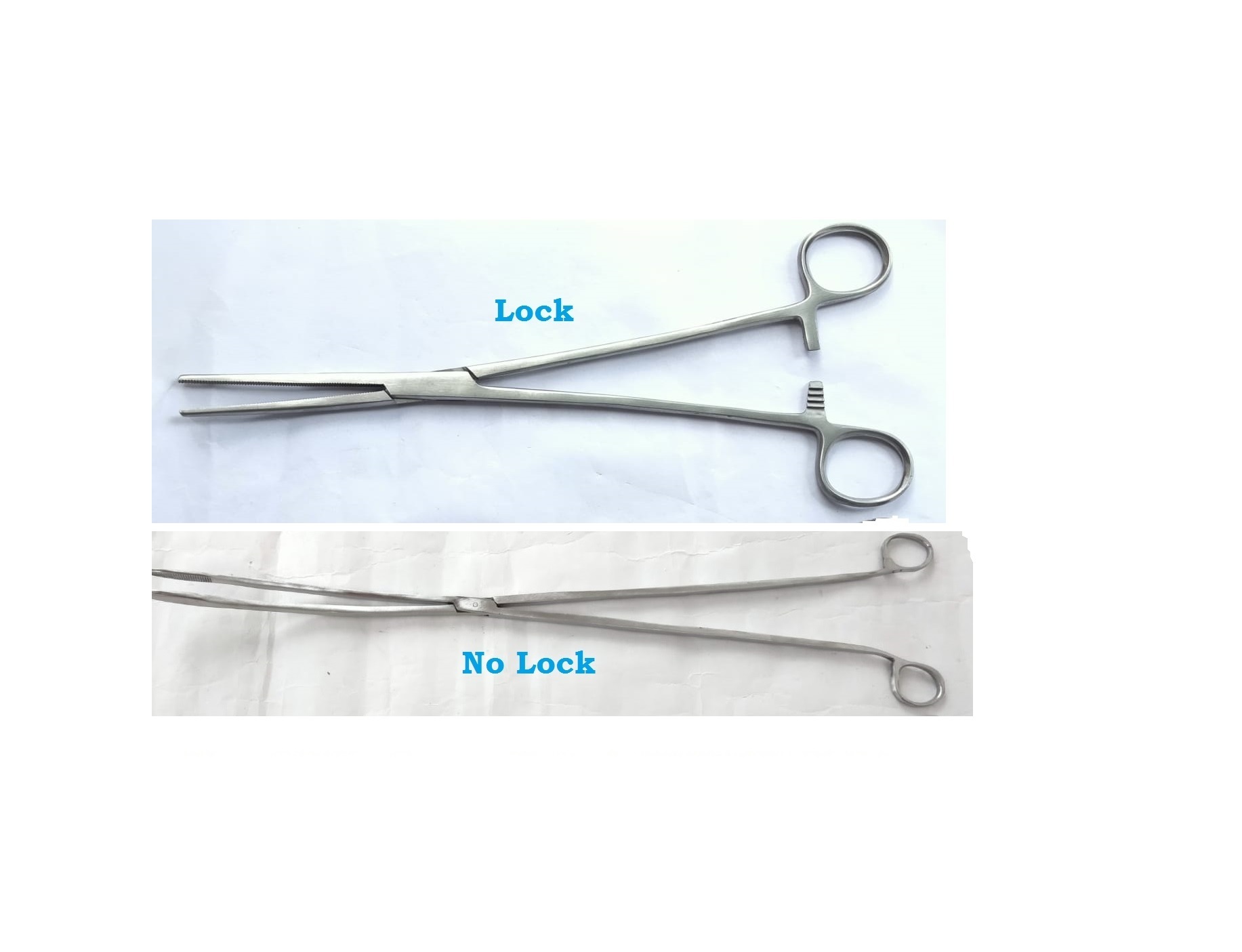 Straw Holding Forceps Without Lock -Straight 8 Inch - Application: Veterinary Purpose