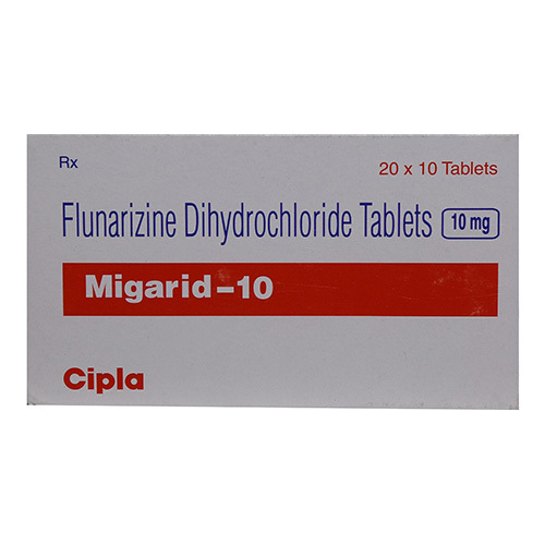 10mg Flunarizine Dihydrochloride गोलियाँ