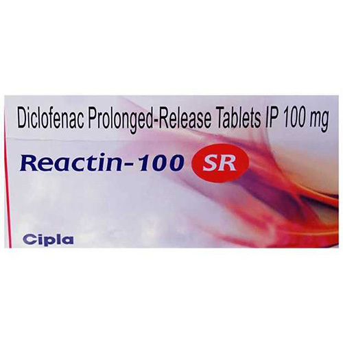 100mg डिक्लोफेनाक लंबे समय तक रिलीज टैबलेट आईपी