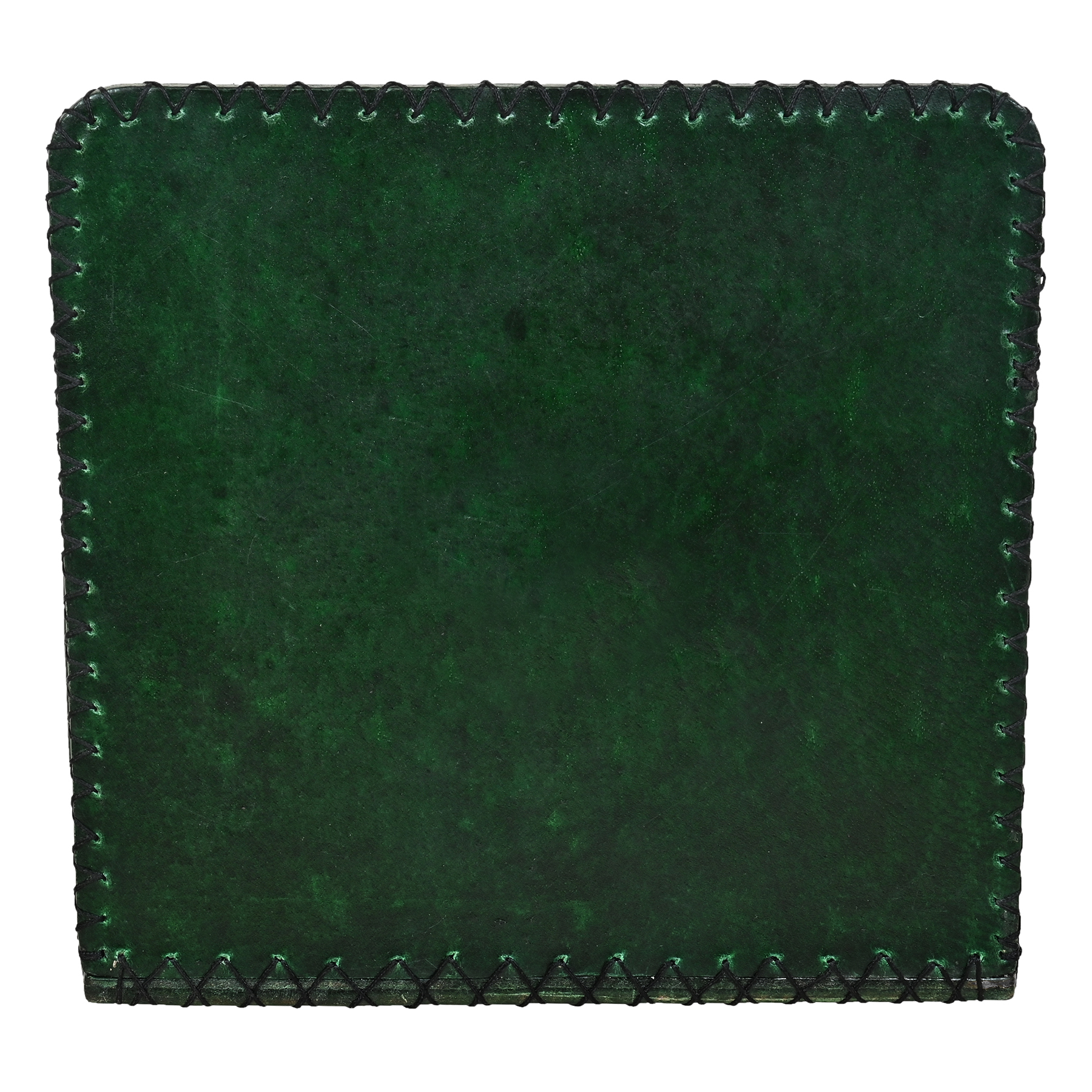 Sparrow Twinning Bird House - Leather, Vegan Leather, Synthetic Leather | 17.5x20.5x20.5 Cm, Green, Handcrafted For Small Birds, Easy Installation