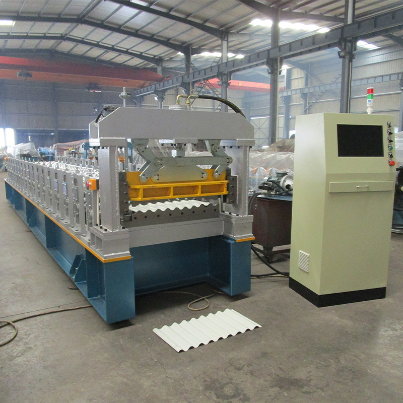 Automatic Metal Corrugated Sheet Roll Forming Machine