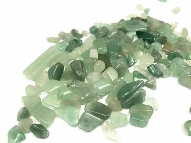 Natural Green Aventurine Gemstone Chips - 1 Kg, Free-sized Grade A+ Quality Natural Green Chips