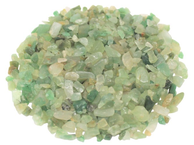Natural Green Aventurine Gemstone Chips - 1 Kg, Free-sized Grade A+ Quality Natural Green Chips