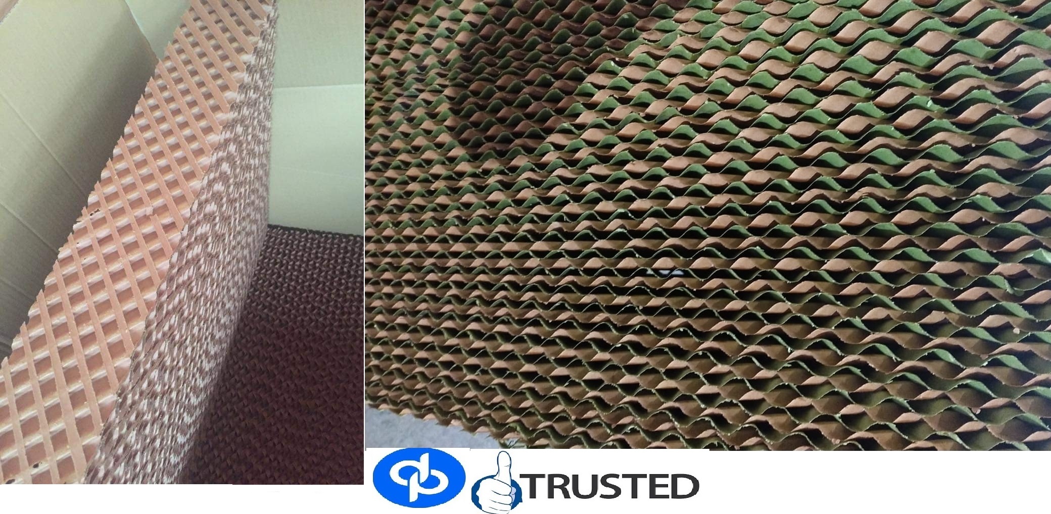 Green Brown Evaporative Cellulose Cooling Pad By Dehradun Uttarakhand Height: 600 Mm