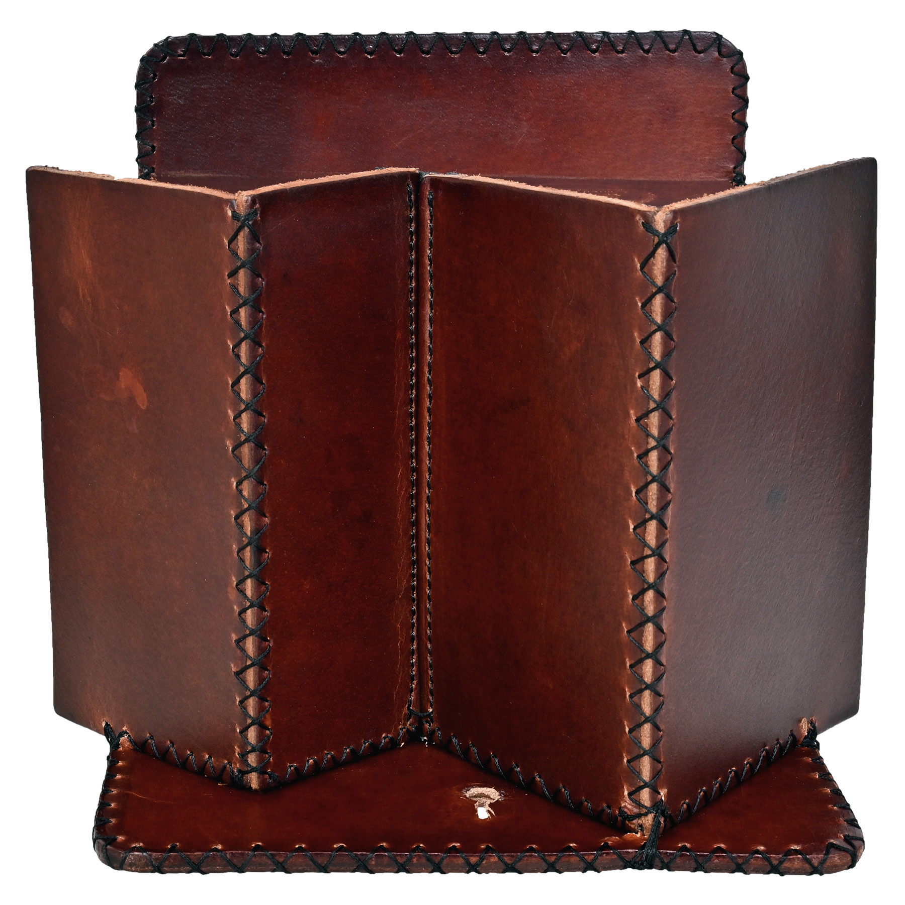 Twinning Bird House For House Sparrow - Leather, Vegan Leather, Synthetic Leather | Dimensions: 17.5x20.5x20.5 Cm, Color: Yellow Brown, Easy Installation For Small Birds