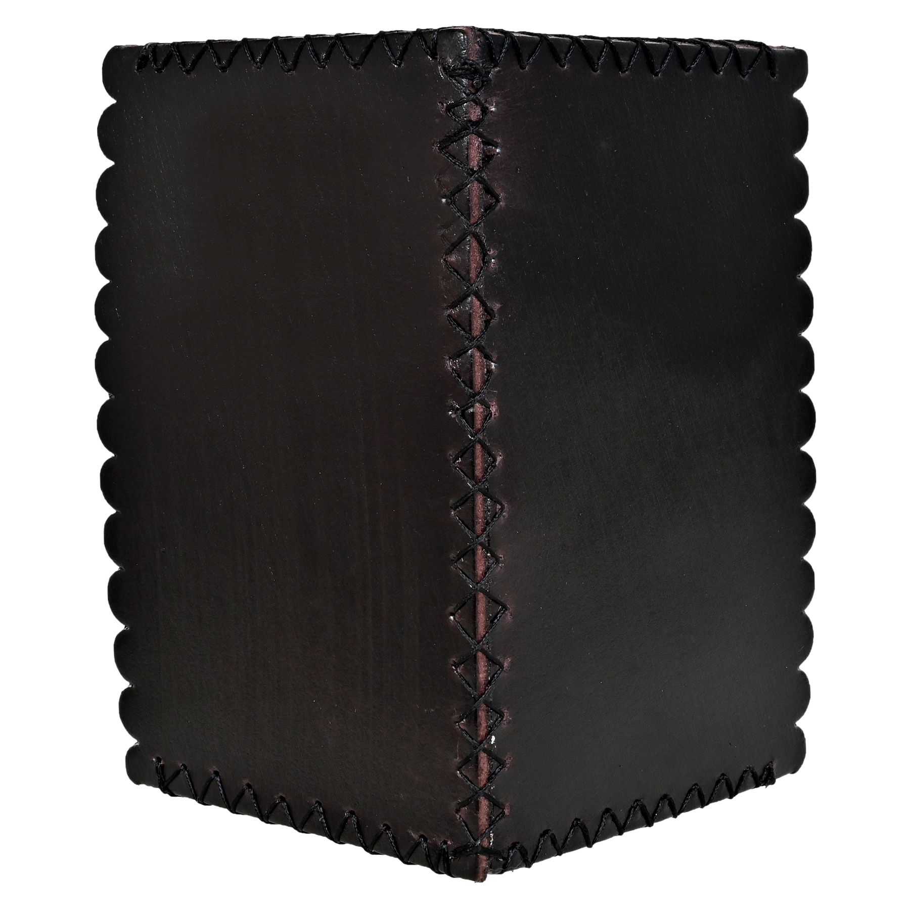 Wrinckle D Roof Bird House Hand Made - Leather, Vegan Leather