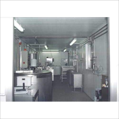Mini Dairy Plant - 2500 Litres/hr Capacity, Stainless Steel, Silver Finish | Automatic Control, CIP Cleaning System, Air Cooling