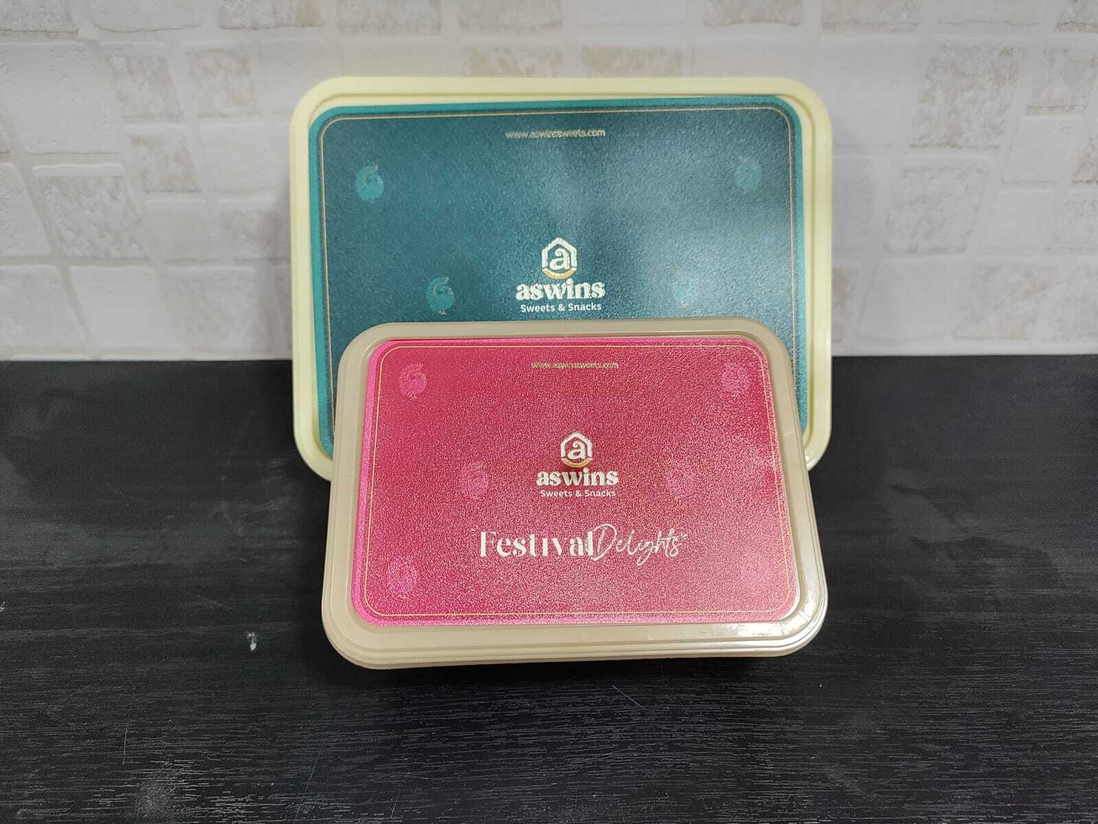 Sweet Box With Iml Printing - Color: Brown Or Yellow