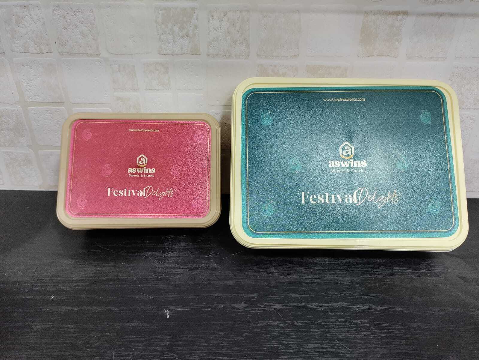 Sweet Box With Iml Printing - Color: Brown Or Yellow