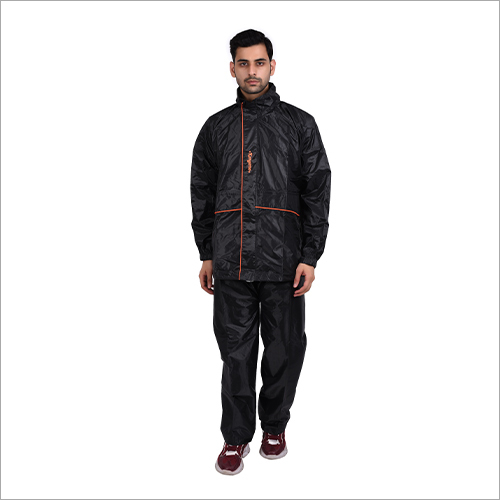 Rain Suit For Men Kangaroo Rain Suit - Color: Black