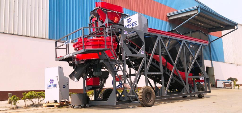 Jaypee Automatic Concrete Batching Plant Abp-20 (Pan Mixer) - Color: Customized