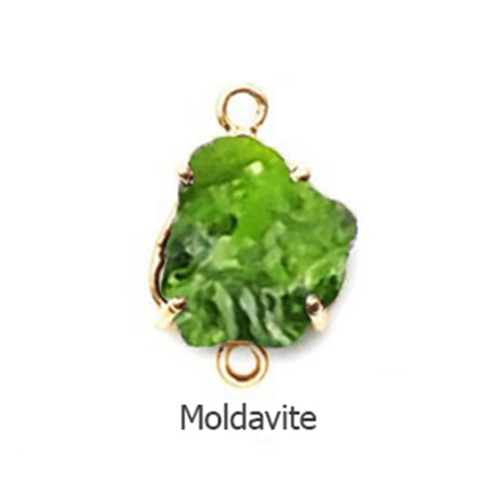 925 Sterling Silver Prong Set Gemstone Connector Size: Stone Size 8-10mm