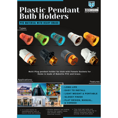 Bulb Holder - Polycarbonate Material, White Color | Durable Design For Extended Service Life