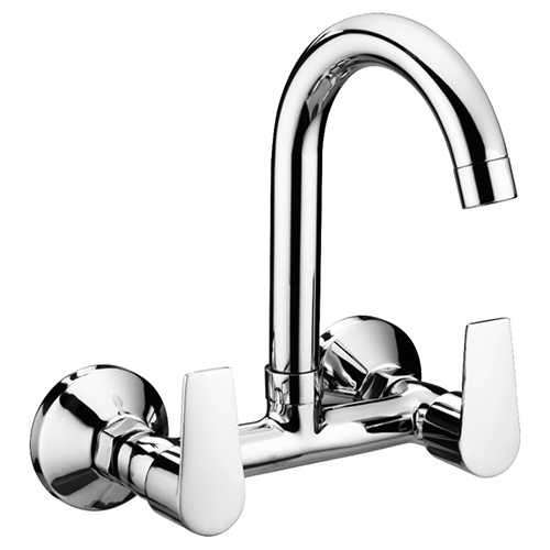 सिल्वर क्रोम प्लेटेड सिंक मिक्सर