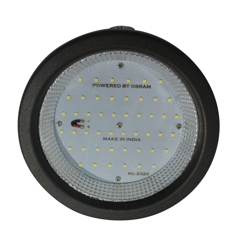 LED High Bay Light - Plastic and Metal Construction, 50 Watt Power Output, Black Finish, Superior Lighting Performance