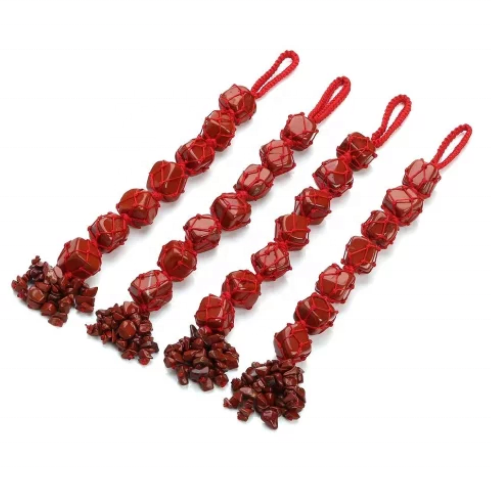 Red Jasper Gemstone Wall Hanging Tool - Natural Jasper, 8-10 Inch, Vibrant Red Color, Aaa Grade, 80 Gm Weight | Unique Wall Decor Element