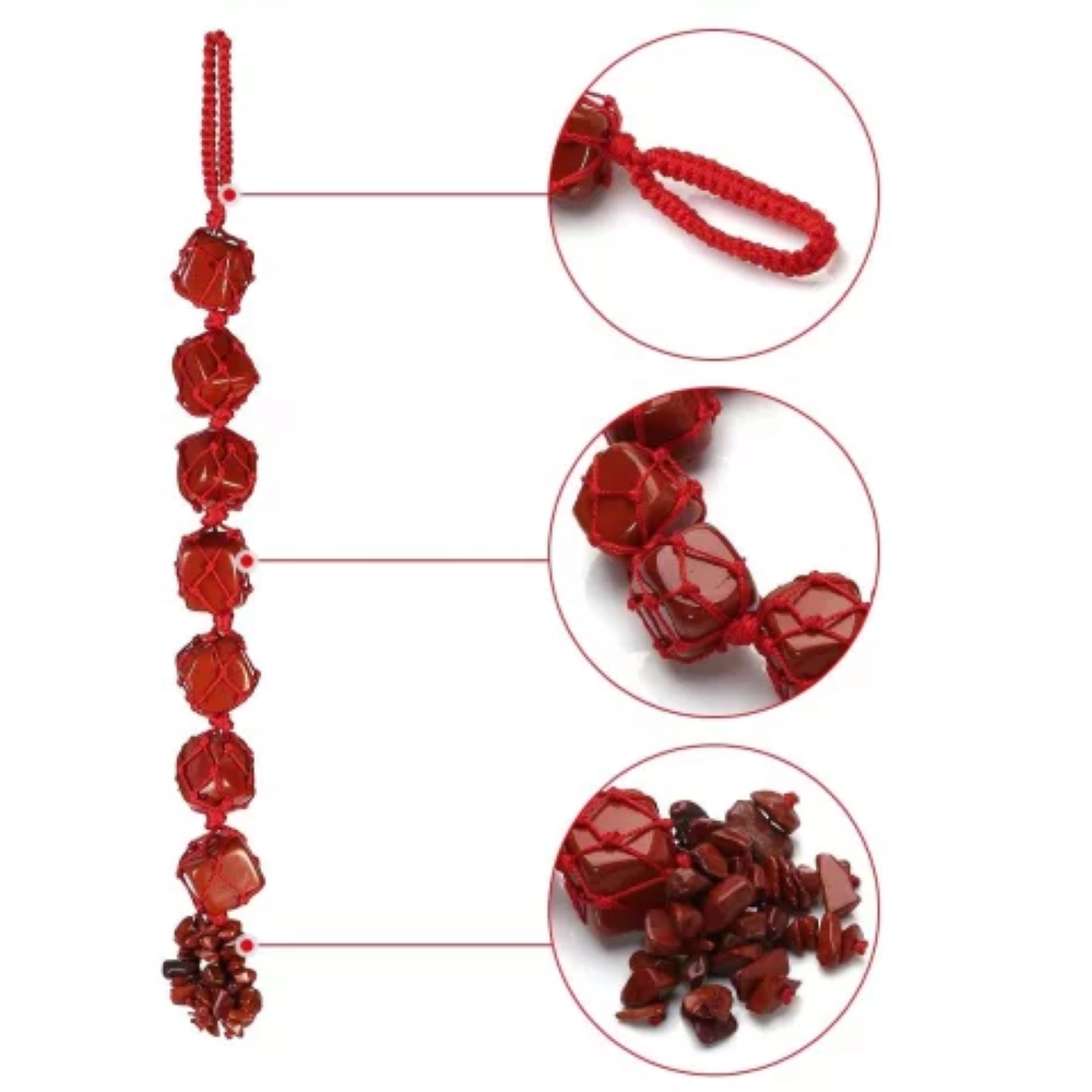 Red Jasper Gemstone Wall Hanging Tool - Natural Jasper, 8-10 Inch, Vibrant Red Color, Aaa Grade, 80 Gm Weight | Unique Wall Decor Element