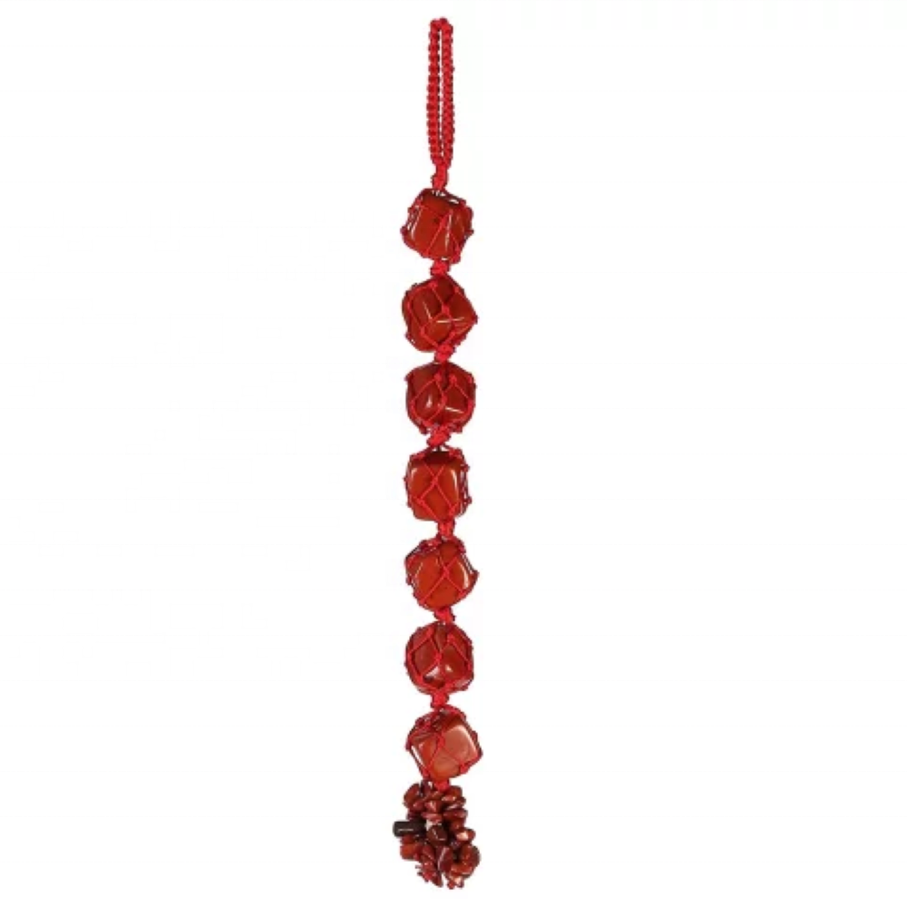 Red Jasper Gemstone Wall Hanging Tool - Natural Jasper, 8-10 Inch, Vibrant Red Color, Aaa Grade, 80 Gm Weight | Unique Wall Decor Element