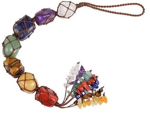 प्राकृतिक 7 चक्र स्टोन जेमस्टोन वॉल हैंगिंग टूल ग्रेड: एएए