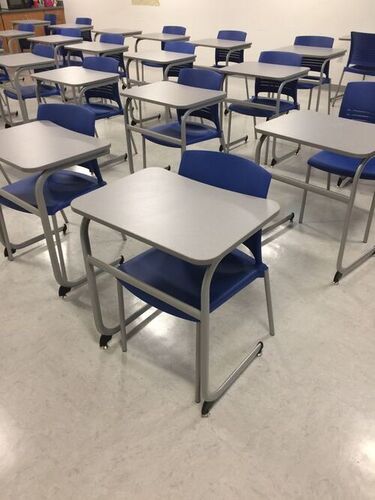 Modern School Desk - Compact Design, Sleek Finish | Ideal For Study Rooms With A Contemporary Aesthetic