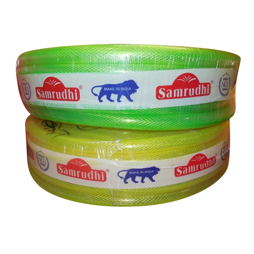 Green And Yellow Pvc Garden Braided Pipe