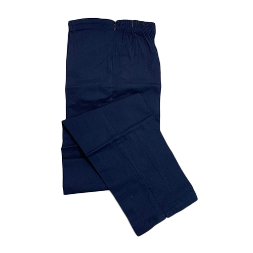 वॉशेबल लेडीज़ ब्लू कॉटन लाइक्रा पैंट