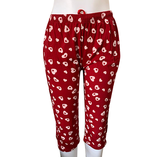 Ladies Printed Capri - Cotton Fabric, Customized Size | All-season Washable Comfort