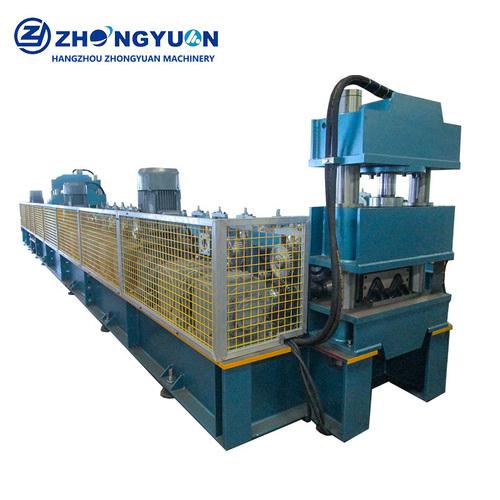 स्वचालित मेटल गार्डराइल रोल बनाने की मशीन