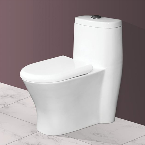 White Bathroom One Piece Closet