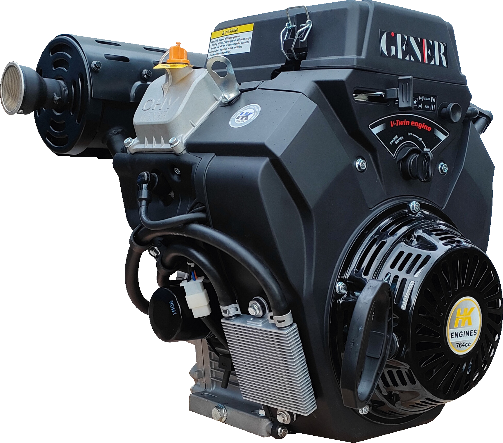Hk 764cc Vtwin Horizontal Shaft Petrol Engine - Application: Industrial