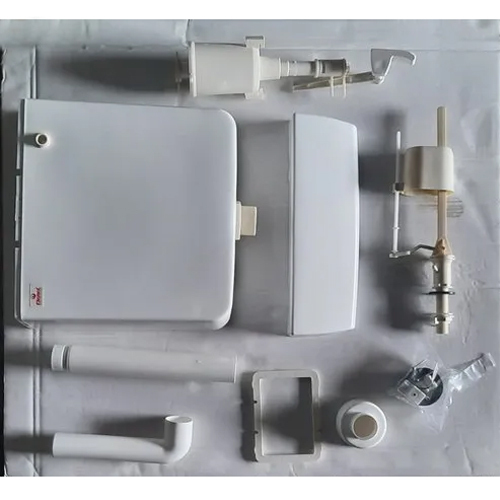 Plastic Center Push Single Flushing Cistern