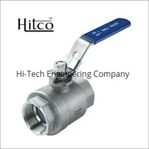 Stainless Steel Threaded End Ball Valve - Color: Silver