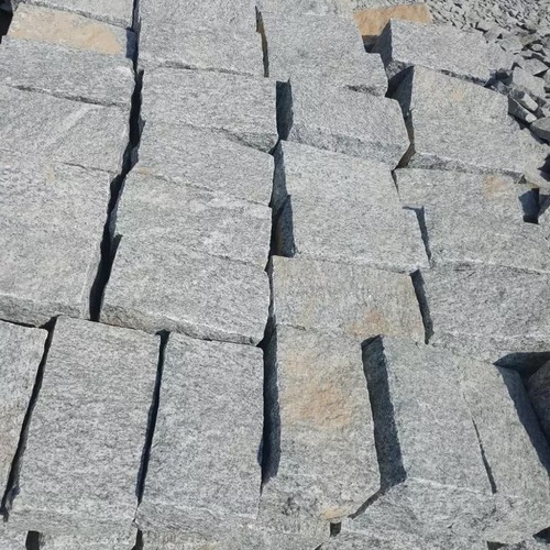 भारतीय ग्रे ग्रेनाइट सेट्स प्राकृतिक सतह के घन पत्थर बल्ला