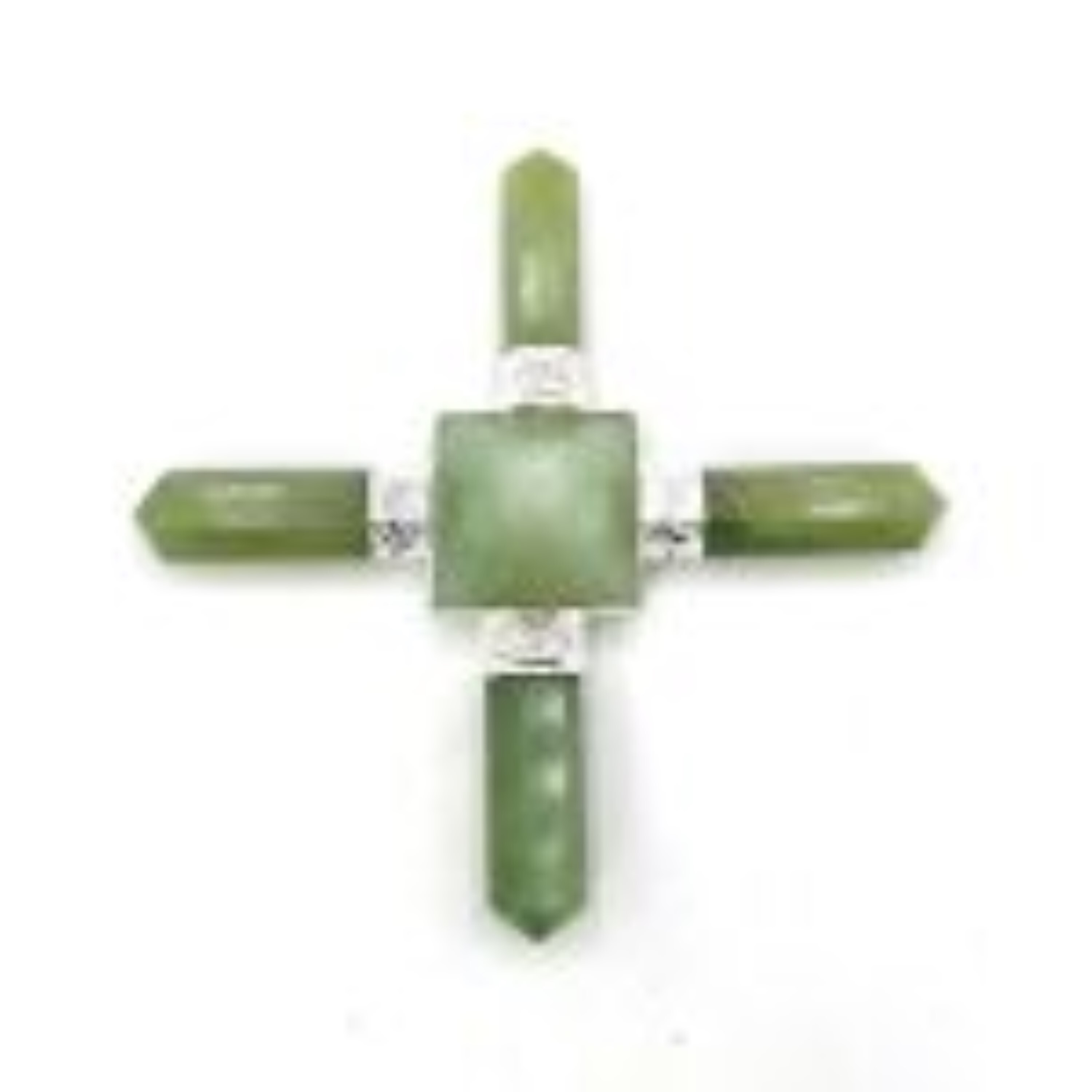 Natural Crystal Green Aventurine Gemstone 4 Point Pyramid Energy Generator - Agate Material Free Size Green Color 100 Gm Weight | Aaa Quality Natural Stone