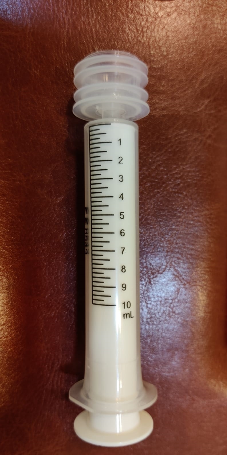 10ml Oral Syringe With Adapter - Plastic Material, 10ml Capacity | Enables Precise Medication Dispensing, Compatible With Feeding Tubes And Catheters