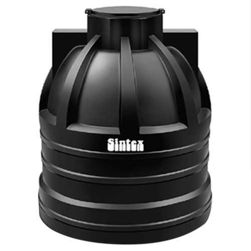 Sintex Underground Water Tank - LLDPE Material, 82.6 Inch Height, 15.7 Inch Diameter, Black Color | NEW Industrial Design, 6000 L Water Capacity
