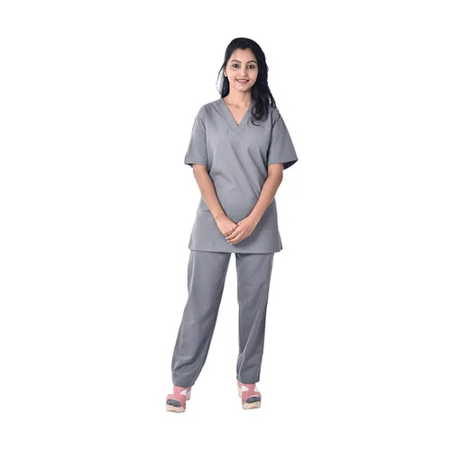 Hospital Sisters Uniform Shirt - Cotton Fabric, Size: XS-XXXL | Unisex, Short Sleeve, Woven Design, Blue Color