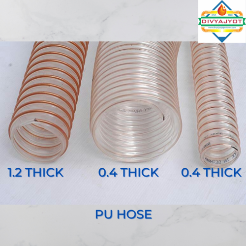 Pu Copper Coated Wire Hose - Color: Transparent