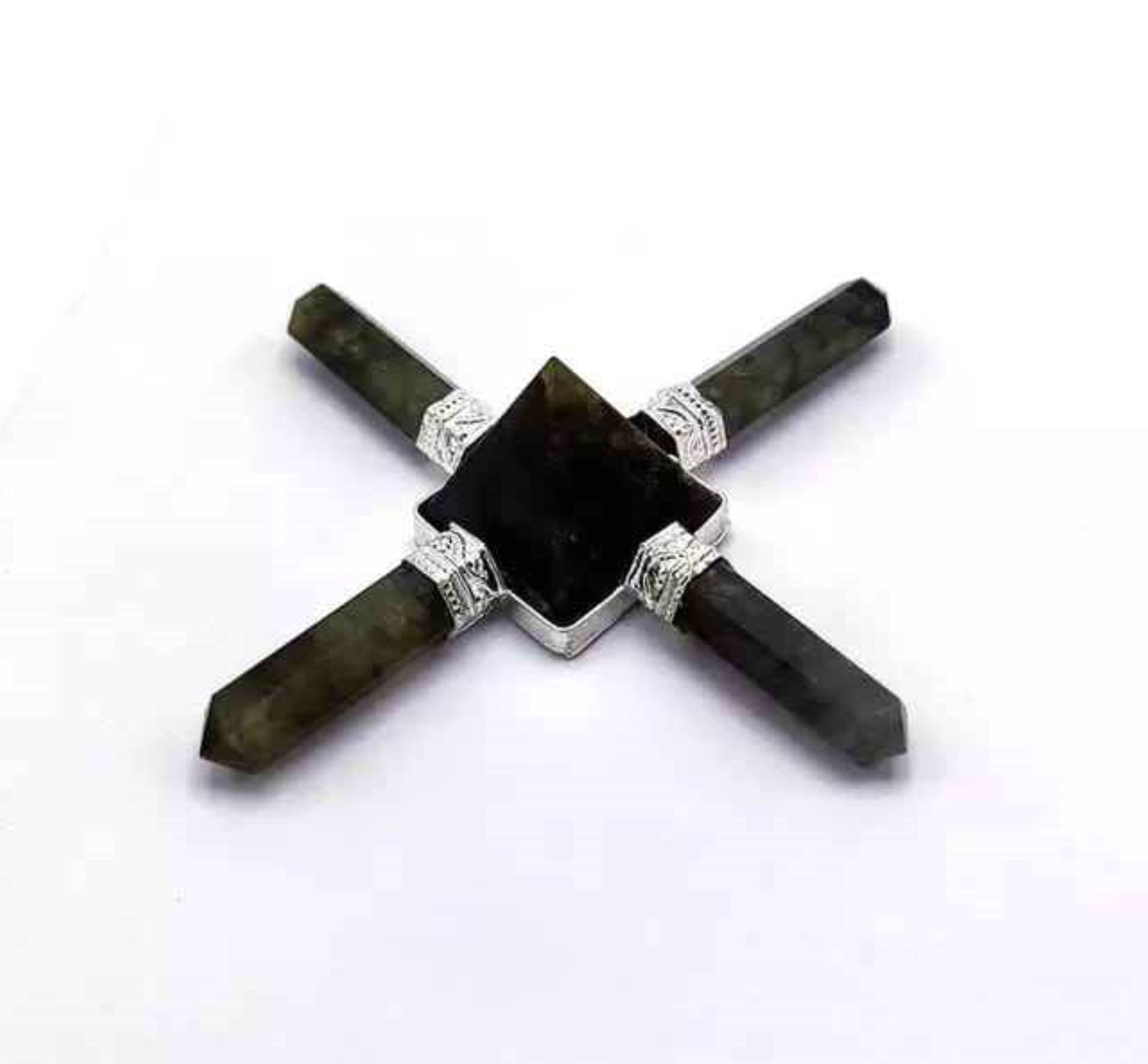 Natural Crystal Black Tourmaline Gemstone 4 Point Pyramid Energy Generator - Aaa Grade, Free Size, Black Color, 100 Grams | Ideal For Energy Healing And Meditation