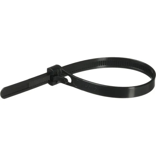 Black Plastic Cable Tie - Industrial Grade, Black Jacket Color For Robust Use | Effective Solution For Secure Cable Management