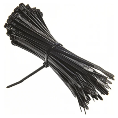 Weather Resistant Nylon Cable Tie - Nylon Material, Black Color | Ideal For Industrial Use, Thermal Aging Resistance, Reusable Design