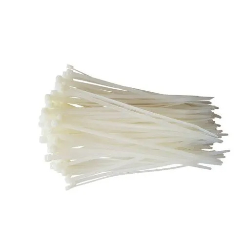 Natural Nylon Cable Tie - Natural Nylon | White Color, Industrial Application, Durable Design For Secure Bundling And Organization
