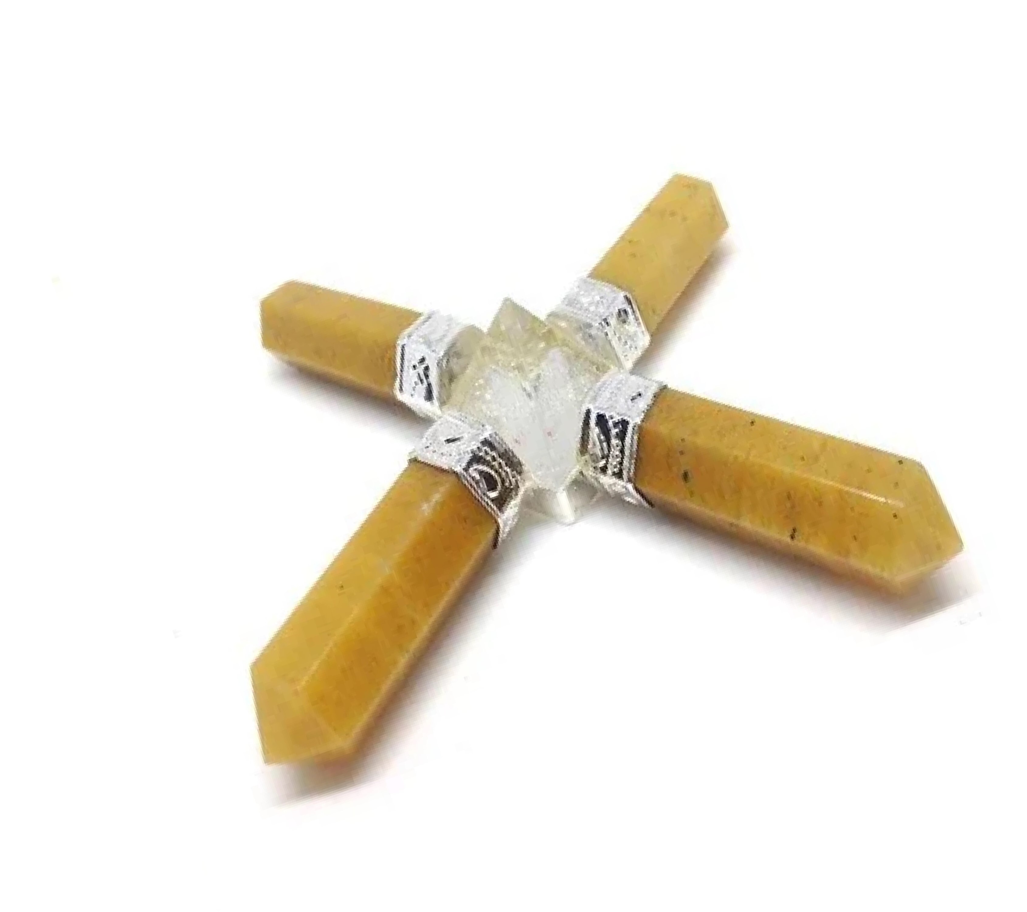 Natural Yellow Aventurine With Crystal Quartz Gemstone 4 Point Pyramid Energy Generator - Aquamarine Material, 100g Weight, Yellow And White Color | Grade Aaa, Free Size, Elevates Meditation Energy