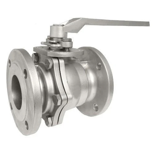 Stainless Steel Ball Valve - 1/2-12 Inch, Glossy Silver Finish | Industrial Usage, Durable Ball Structure